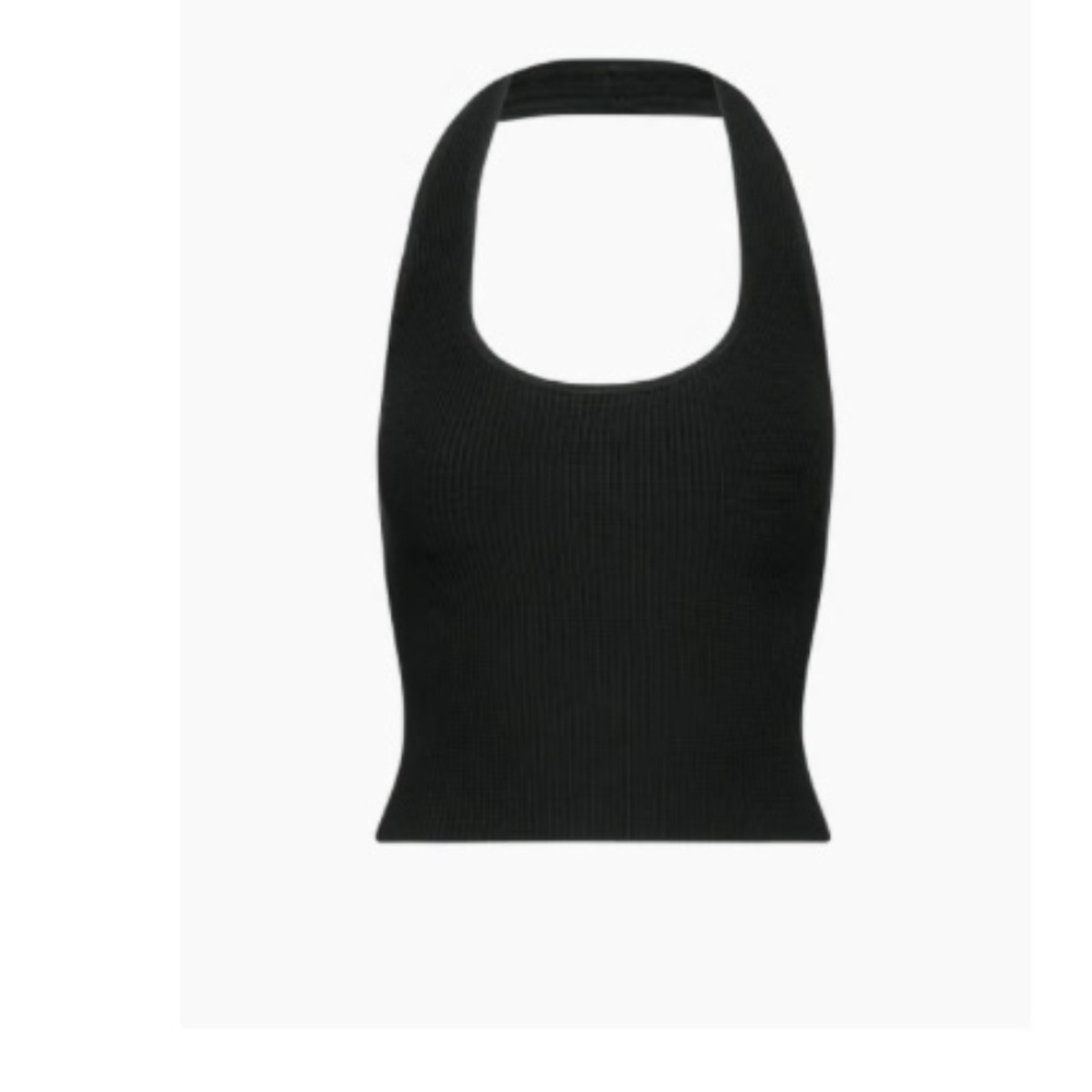 Aritzia Babaton Opal Sculpt Knit Halter Tank